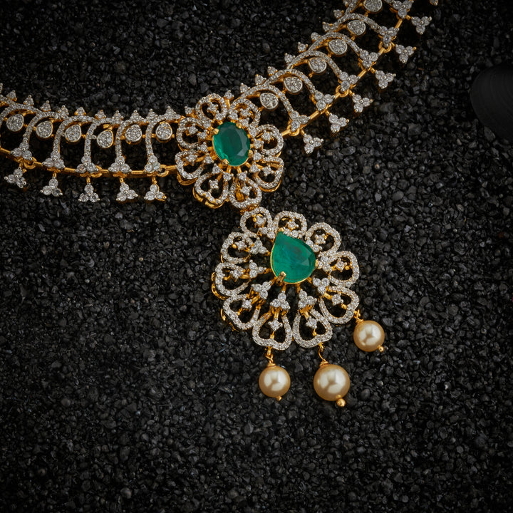 Pearenza CZ Necklace Set