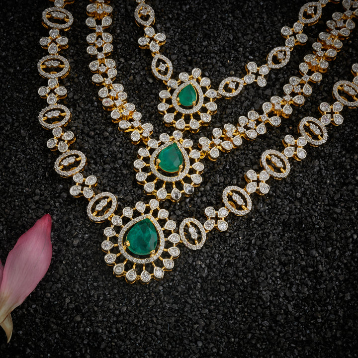Glimpear Cz Necklace Set