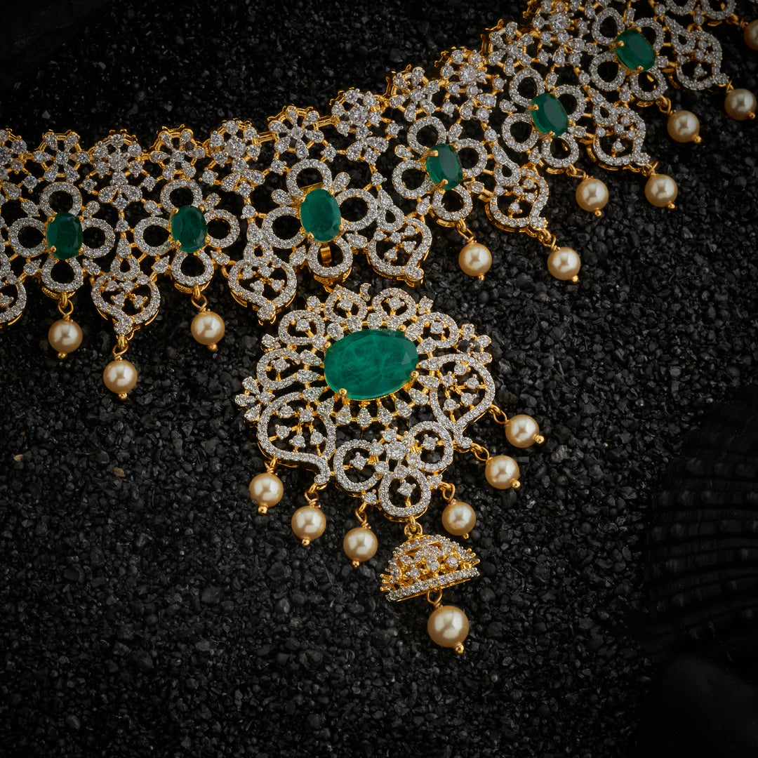 Mahin Oval Necklace Set