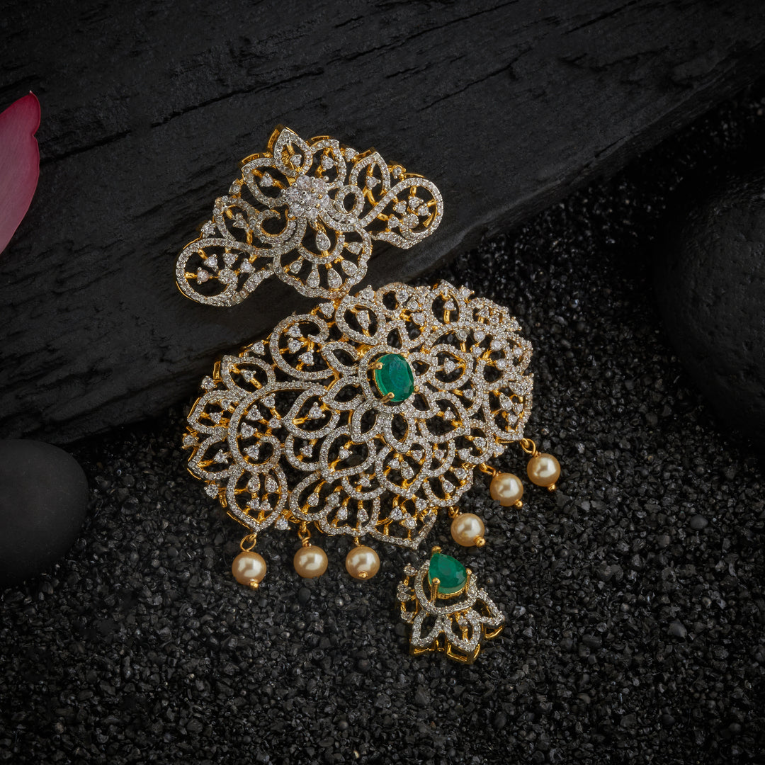 Pearelise Cz Pendant Set