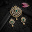 Feather CZ Pendant Set