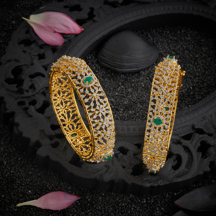 Floroval Cz Bangles