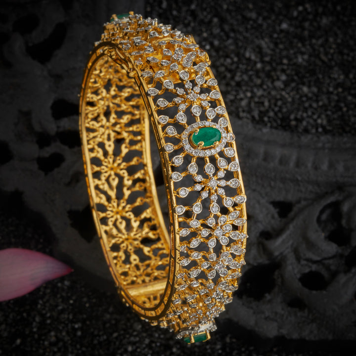 Floroval Cz Bangles