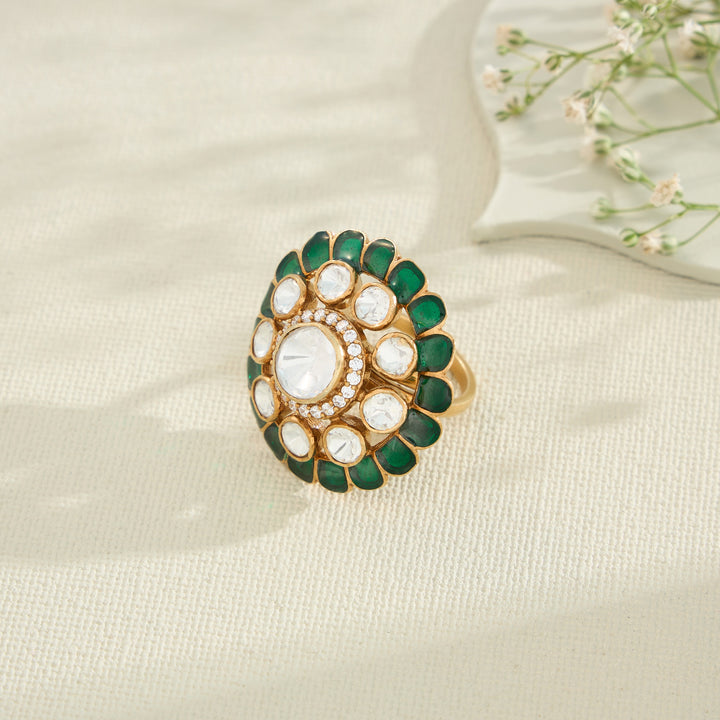 Florielle Verde Moissanite Ring