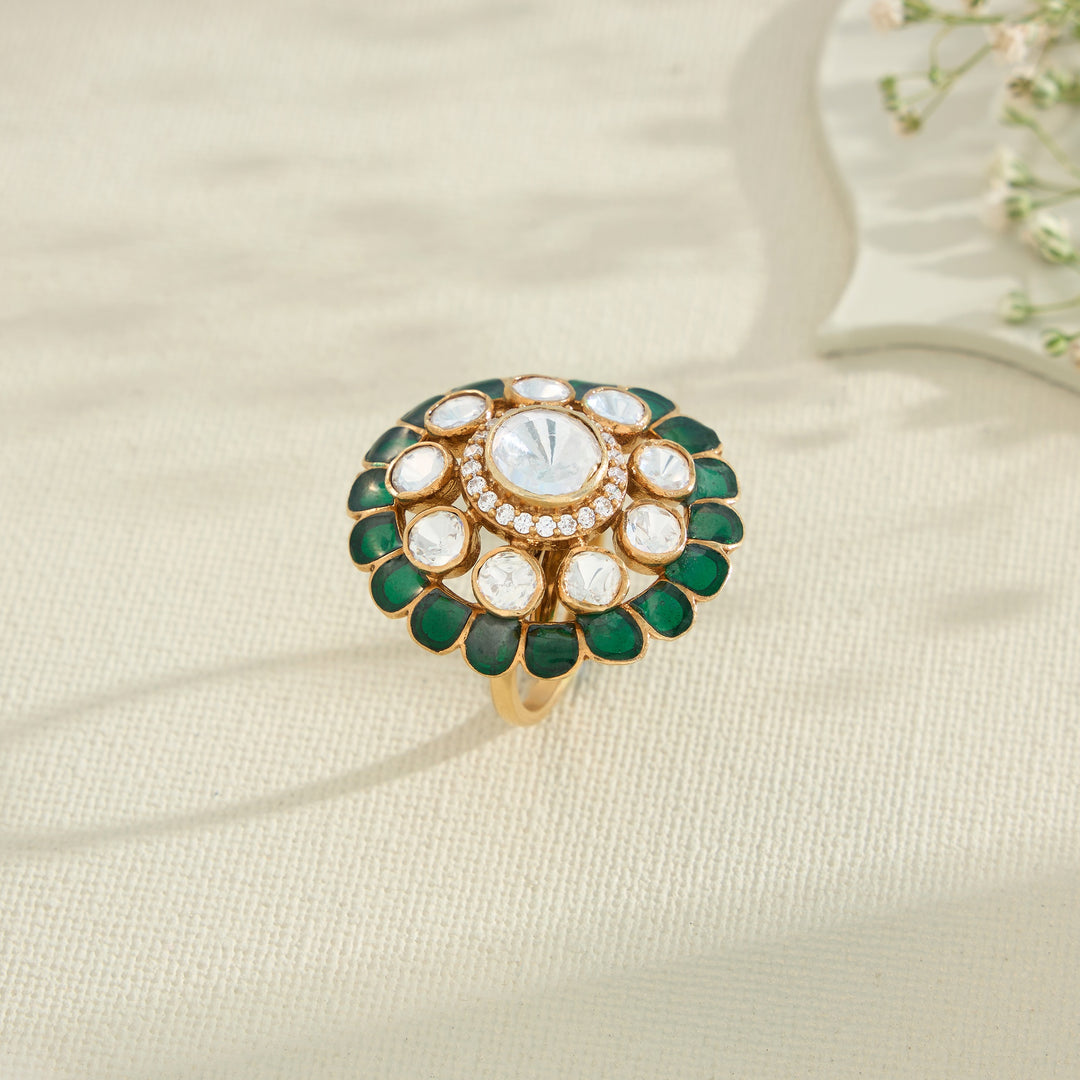 Florielle Verde Moissanite Ring