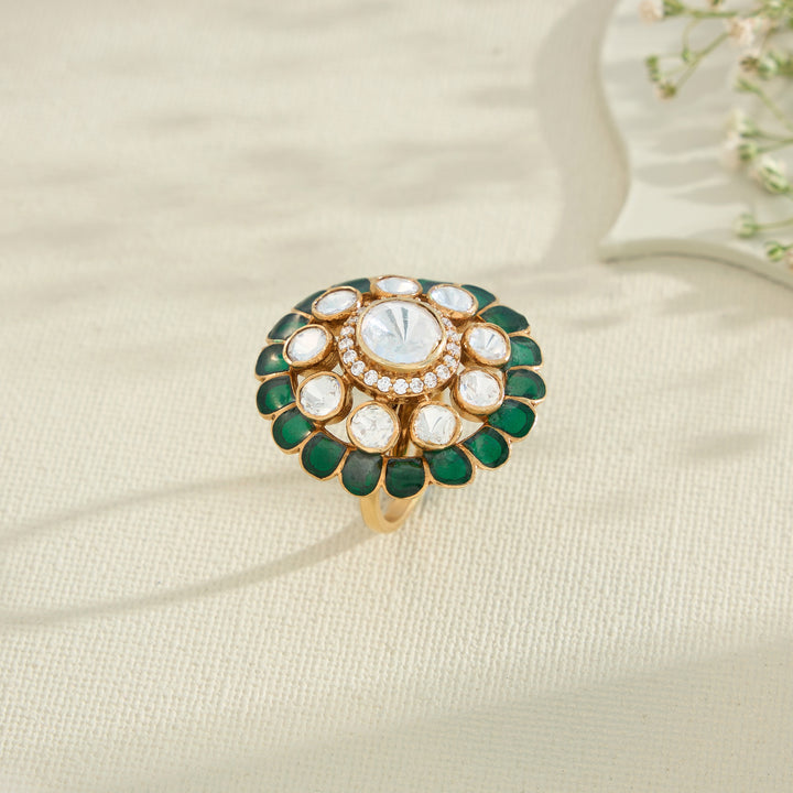 Florielle Verde Moissanite Ring