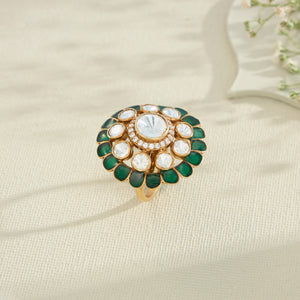 Florielle Verde Moissanite Ring