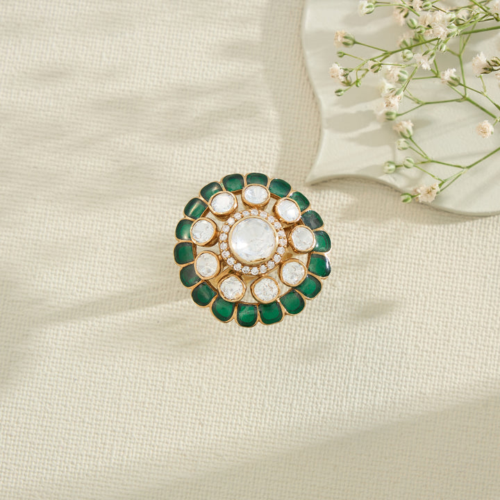 Florielle Verde Moissanite Ring