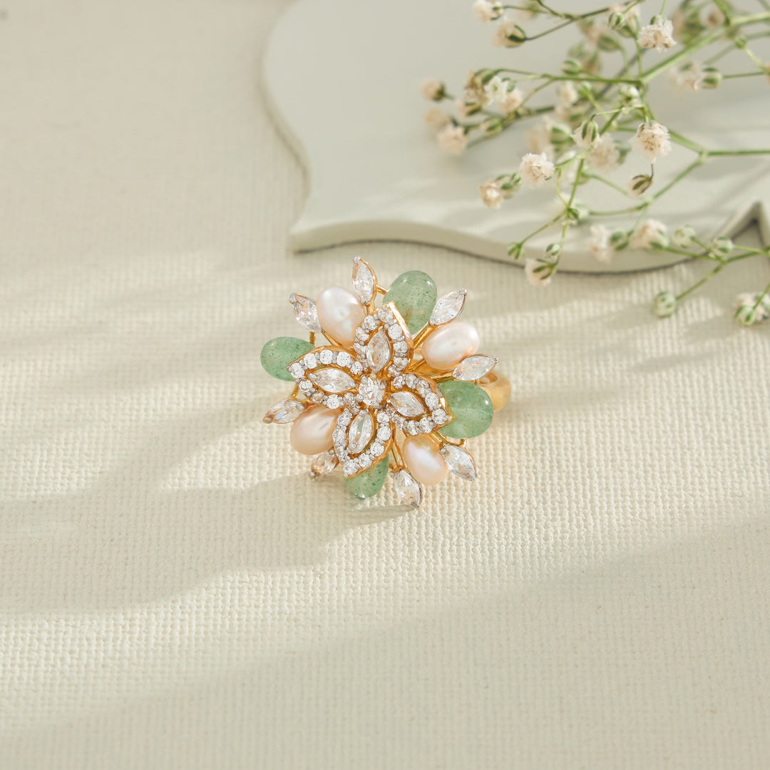 Muthu-Flora CZ Ring