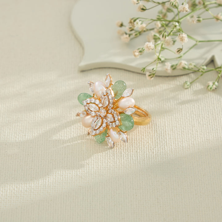 Muthu-Flora CZ Ring