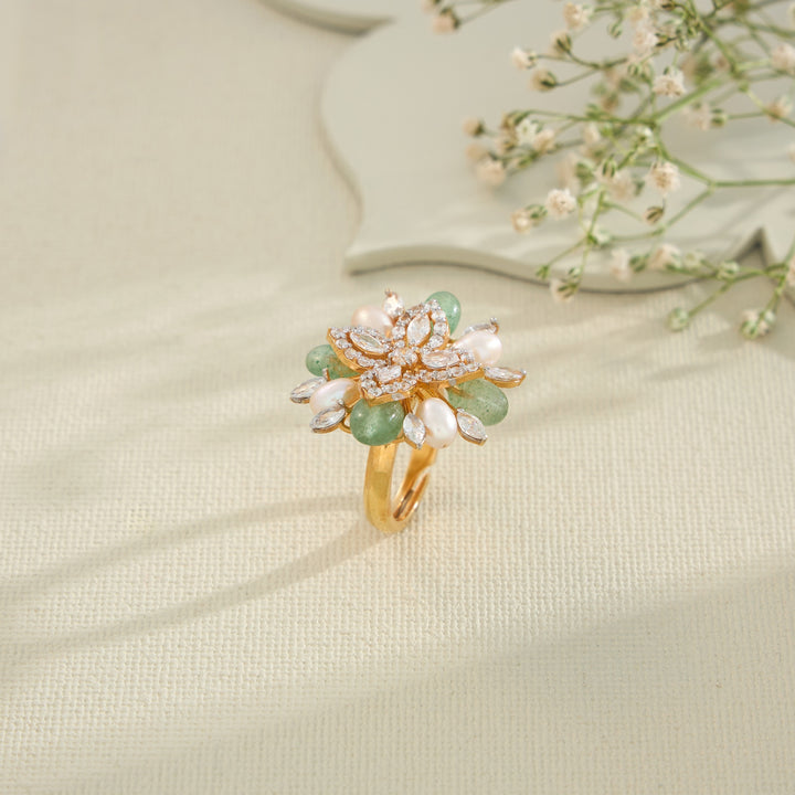 Muthu-Flora CZ Ring