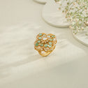Mint Majesty Moissanite Ring