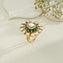 Panna Pushpa Moissanite Ring