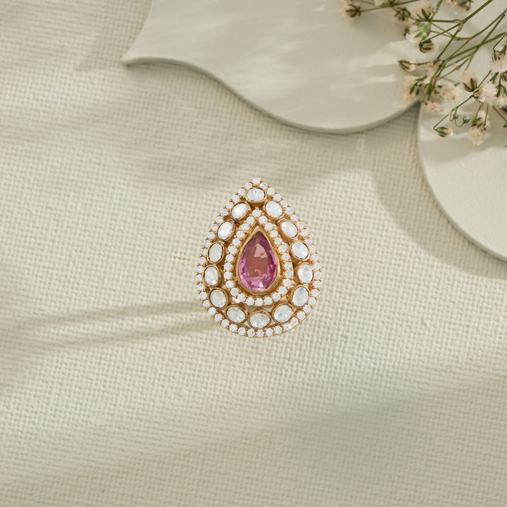 Dew-Pink Victorian Ring