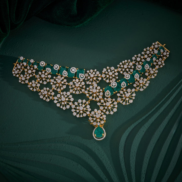 Garden Bloom CZ Choker Set