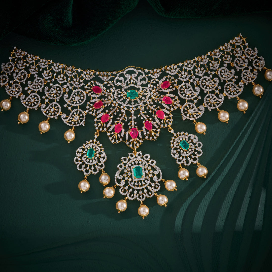 Mango Royale CZ Choker Set
