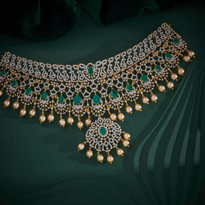 Queen's Glow CZ Choker Set