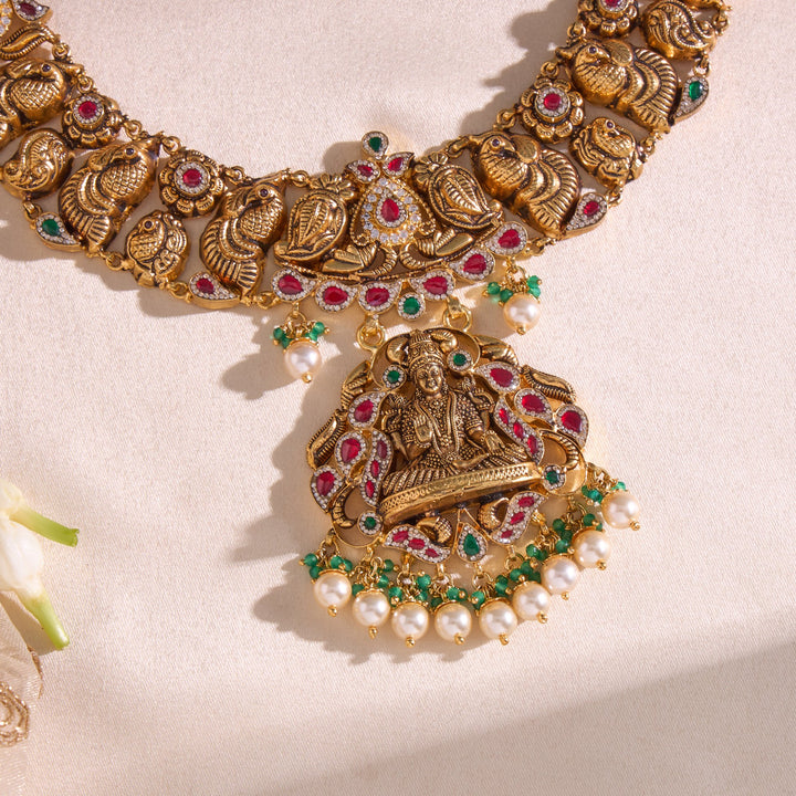 Suvarna Mayuri Temple Necklace
