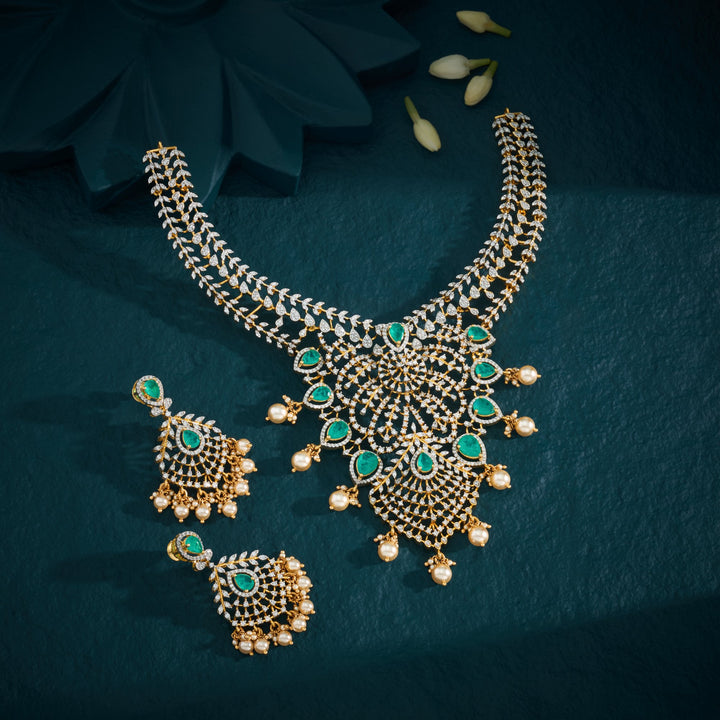 Aavira CZ Necklace Set