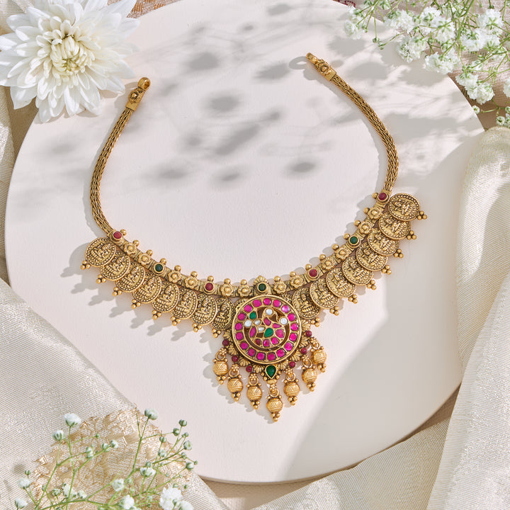 Dhanalakshmi Temple Necklace