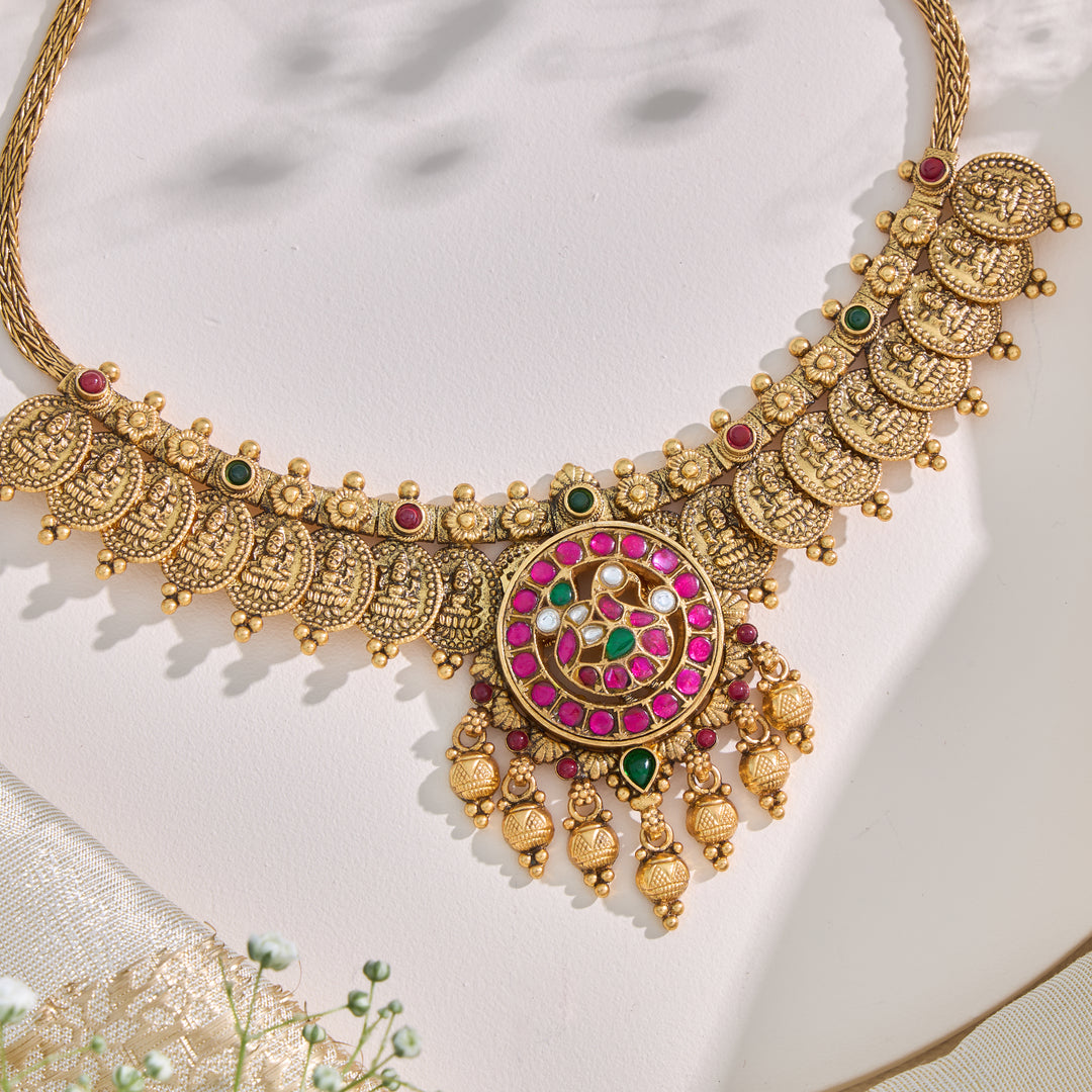 Dhanalakshmi Temple Necklace