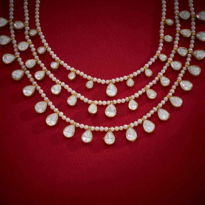 Triluna Pearl Polki Necklace
