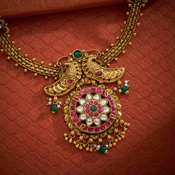 Peacock Nakshi Necklace