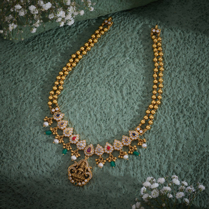 Nav Padmika Temple Necklace