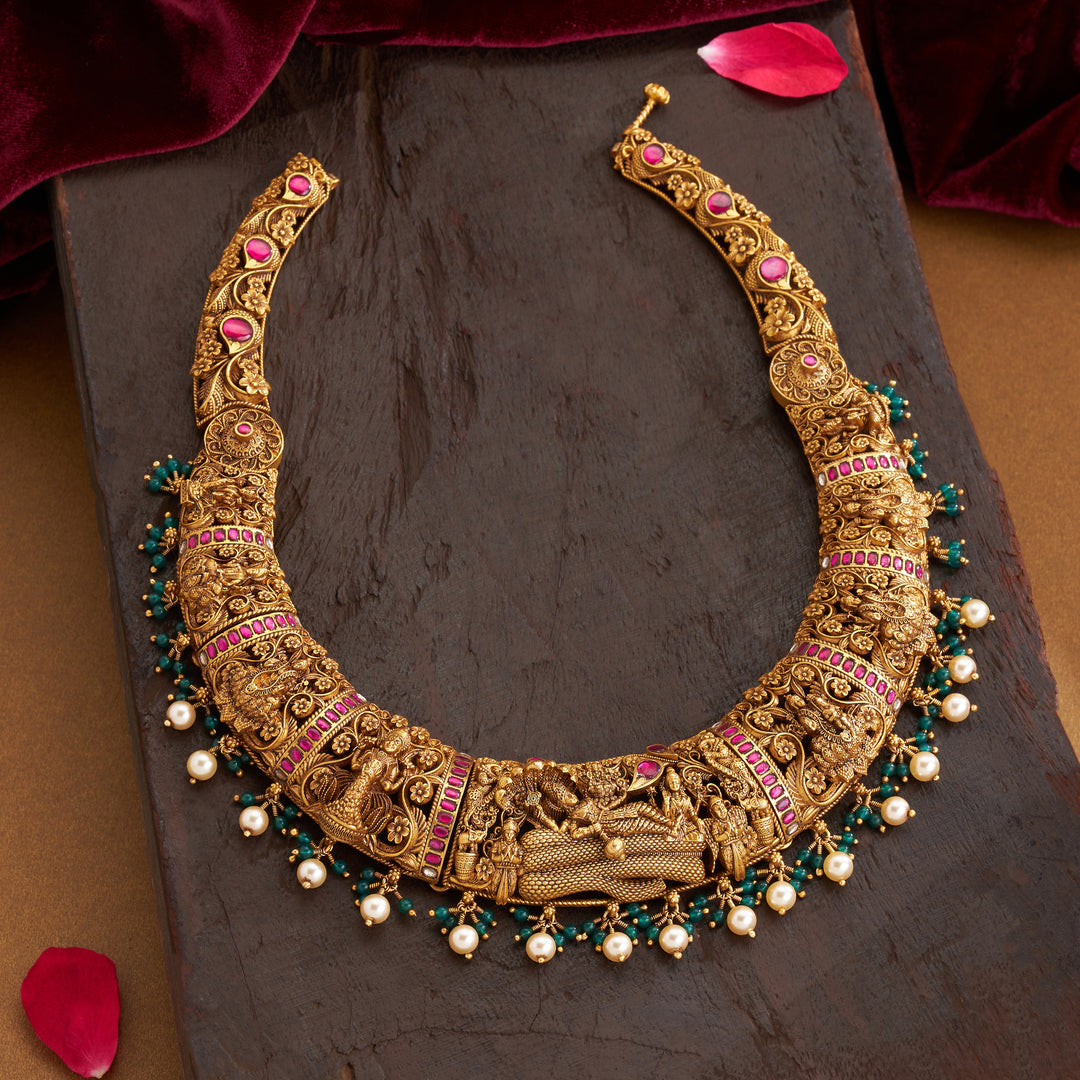 Sheshashayi Temple Necklace