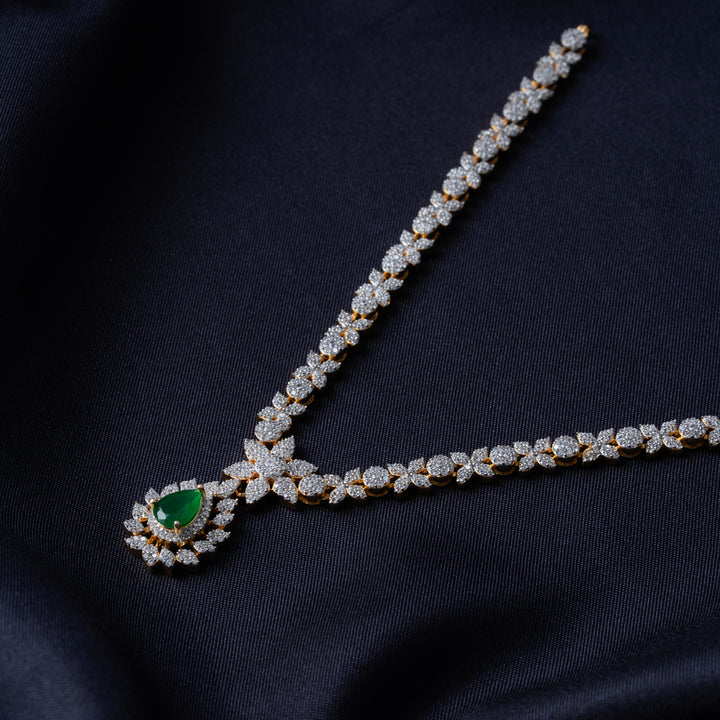 Phool Aura Short Gold Necklace.