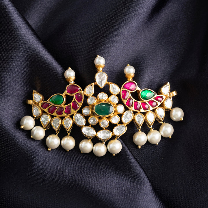 Royal Kundan Feather Choker