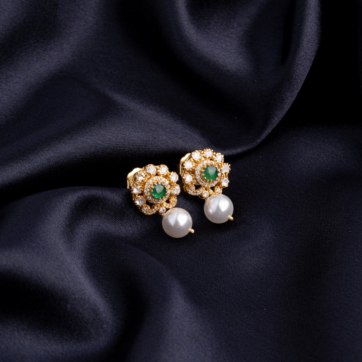 Emerald Bloom Studs