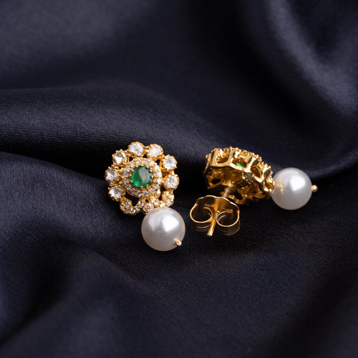 Emerald Bloom Studs