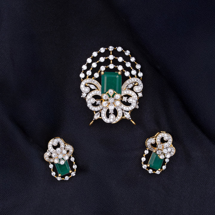 Raj Roshni Pendant Set
