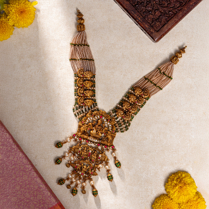 Trideva Alankara Long Necklace