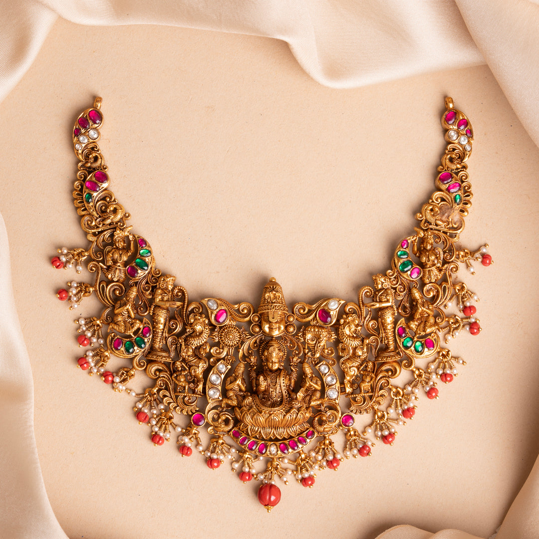 Shridevi-Vishnu Short Necklace