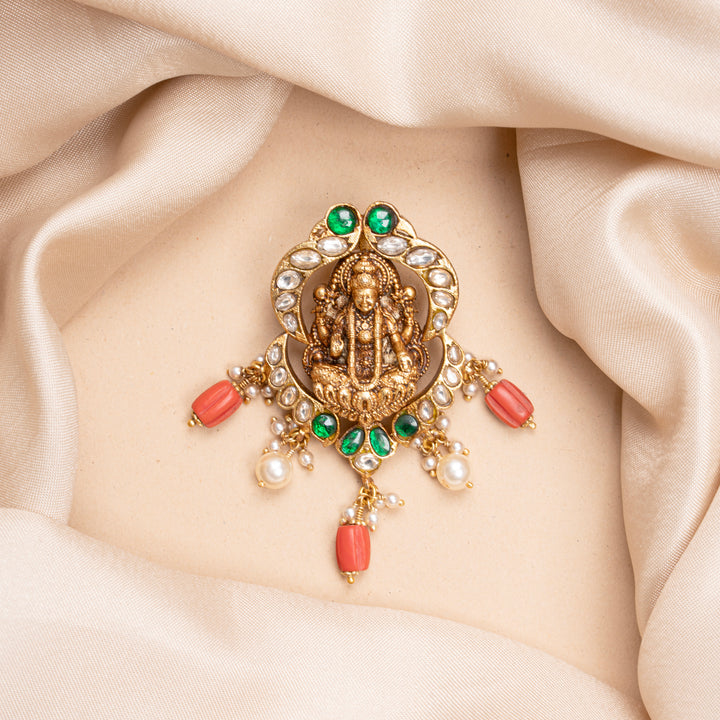 CoralAura Lakshmi Pendant