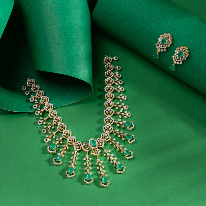 Duo Gleam Petals Necklace Set