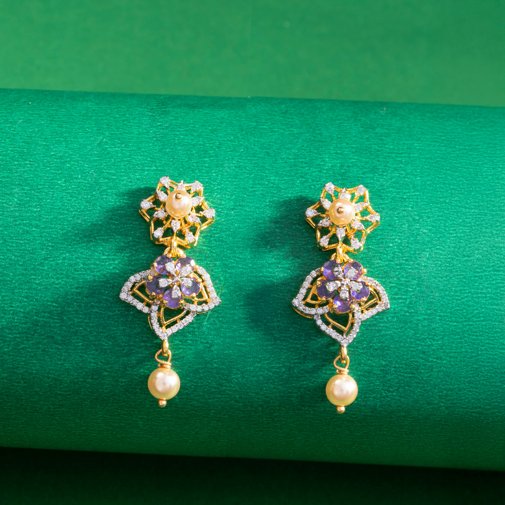 Floral Améthyste Necklace Set