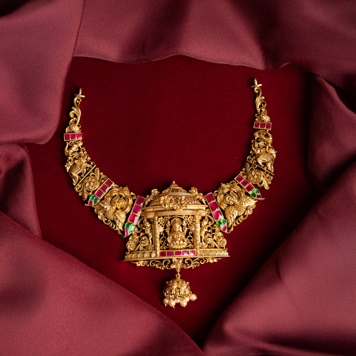 Lakshmi Gajadhara Short Necklace