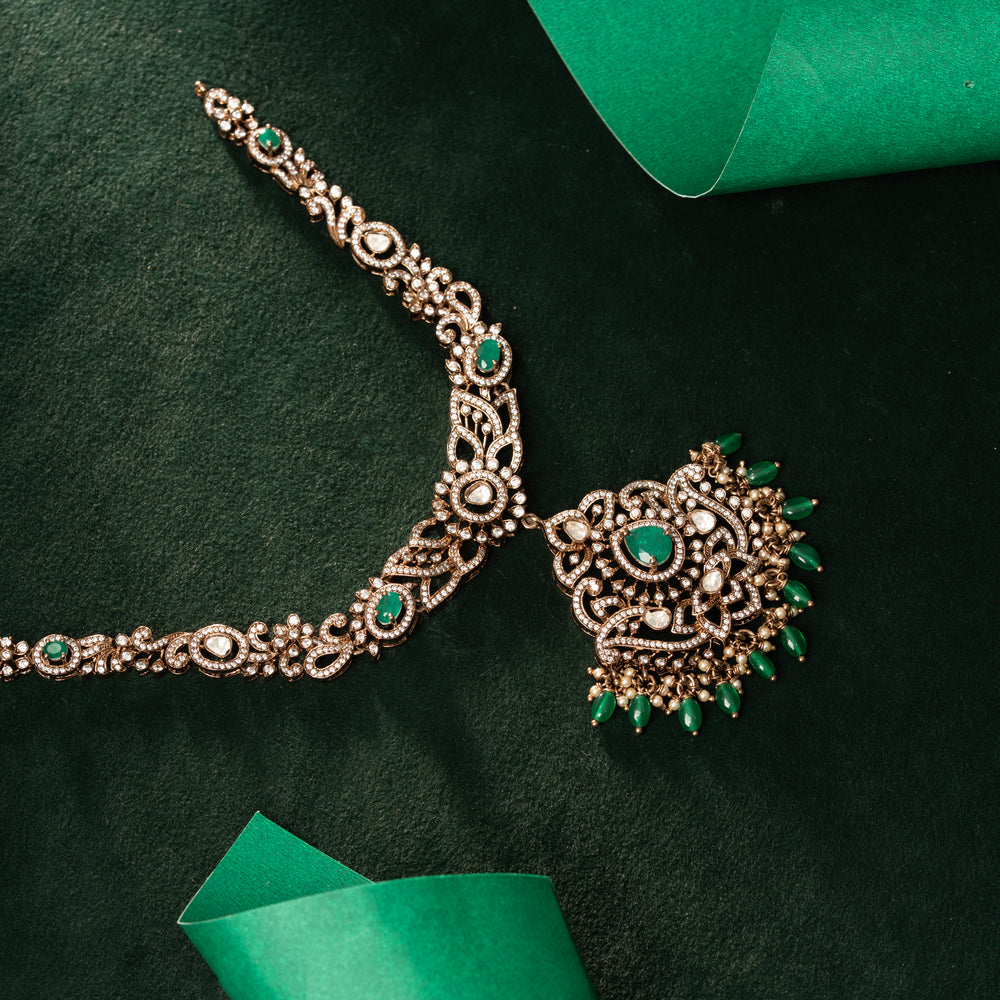 The Emerald Regalia Necklace Set