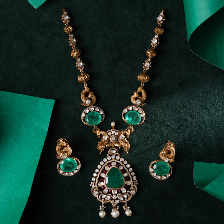 Panna Mayurini Necklace Set