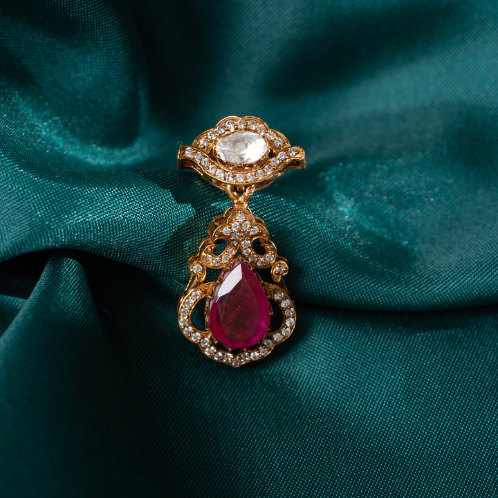 Rosy Glint Danglers