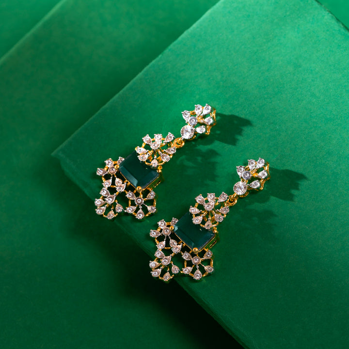 Verdé Glint Cz Necklace Set