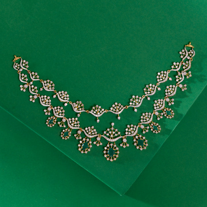 Leafline Sparkle Necklace