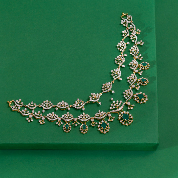 Leafline Sparkle Necklace