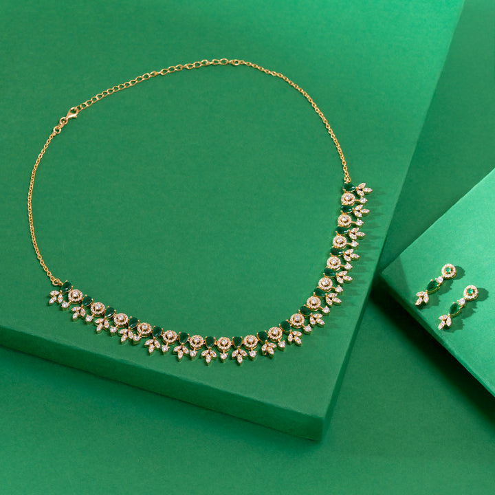 Crystal Canopy Necklace Set