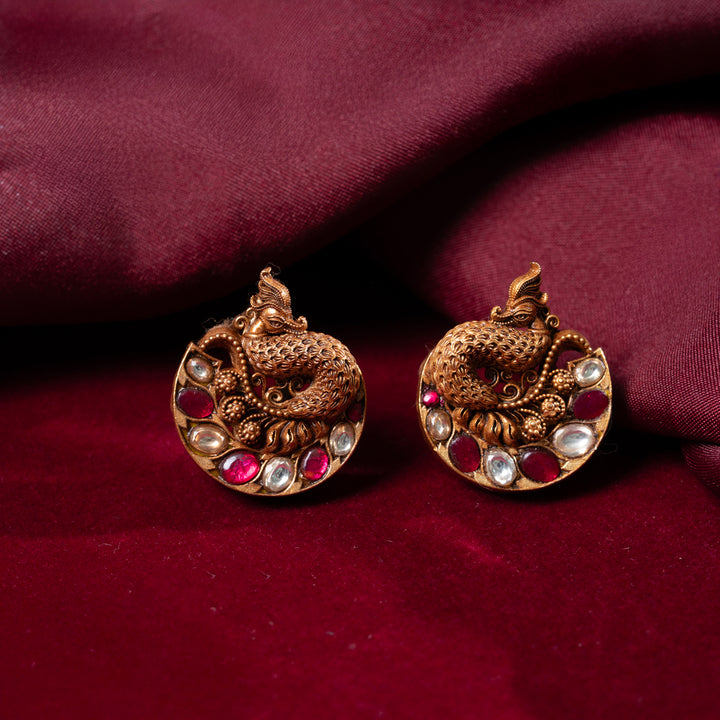 Peacock Glint Studs