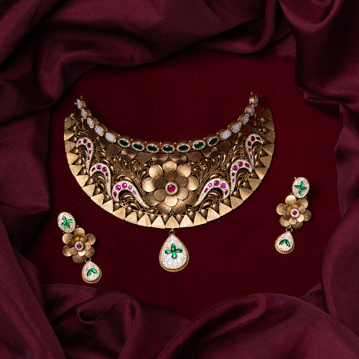 Rajgulab Choker Set