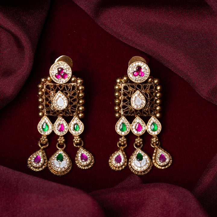 Maurya Kalgi Long Necklace Set